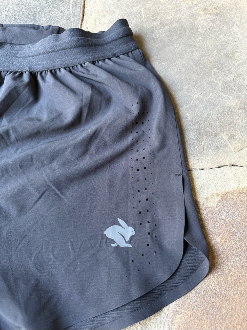 Men’s Rabbit Black Running Shorts - Lightweight Performance - Picture 2 of 10
